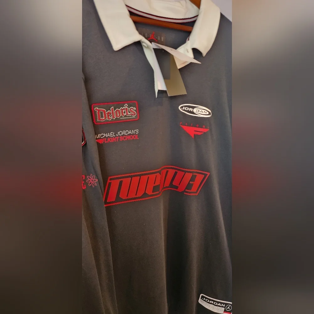 Nike Jordan Polo Long-Sleeve Rugby Top Sz‎ XX-LARGE NWT